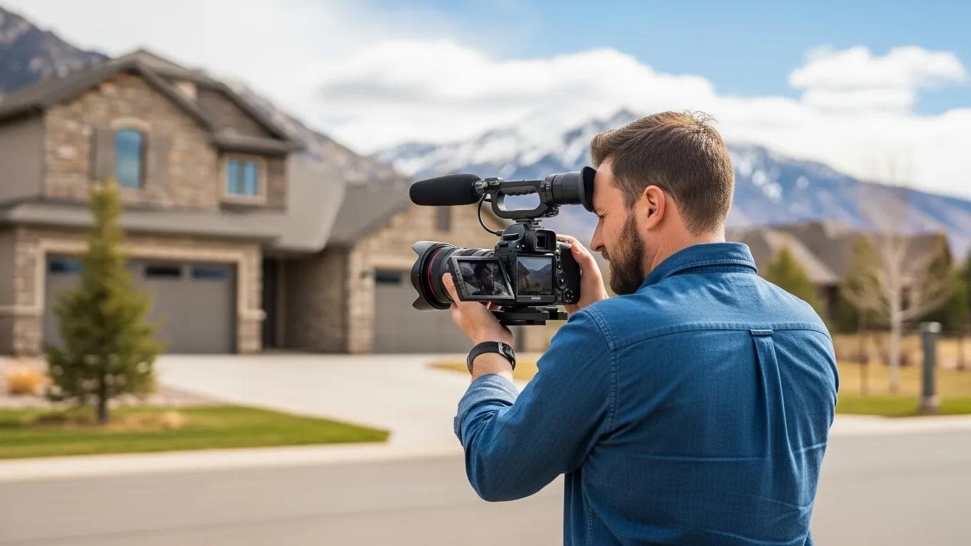 ESTALUME crew filming a residential property